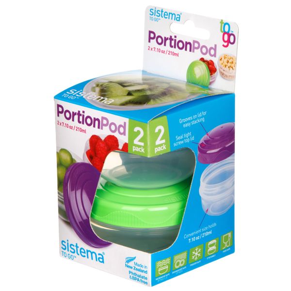 Sistema To Go set van 2 yoghurtpotjes Portion Pod 210ml