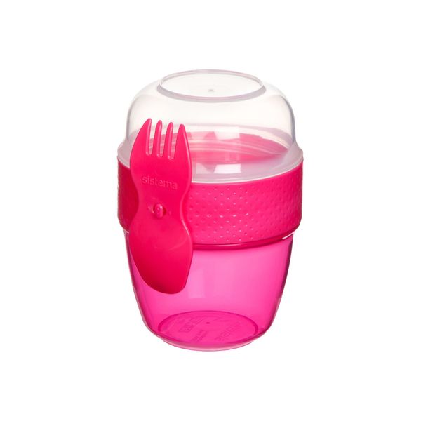 Sistema To Go snackdoos Snack Capsule met lepel/vork 515ml