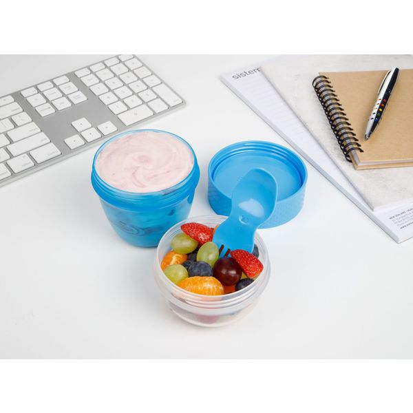 Sistema To Go snackdoos Snack Capsule met lepel/vork 515ml