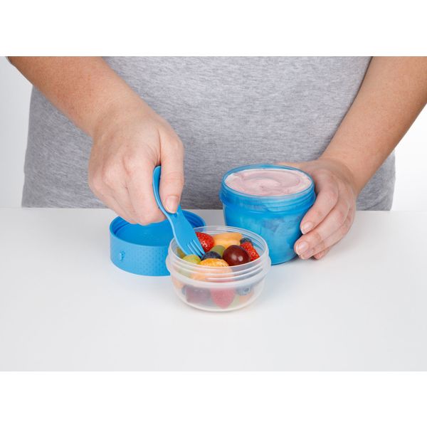 Sistema To Go snackdoos Snack Capsule met lepel/vork 515ml