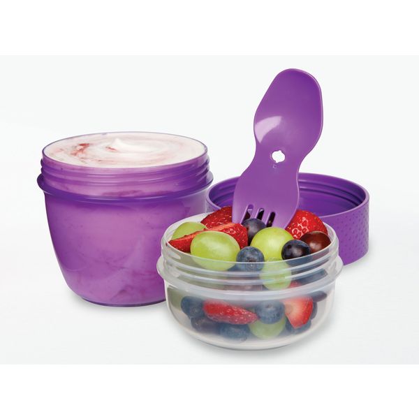 Sistema To Go snackdoos Snack Capsule met lepel/vork 515ml