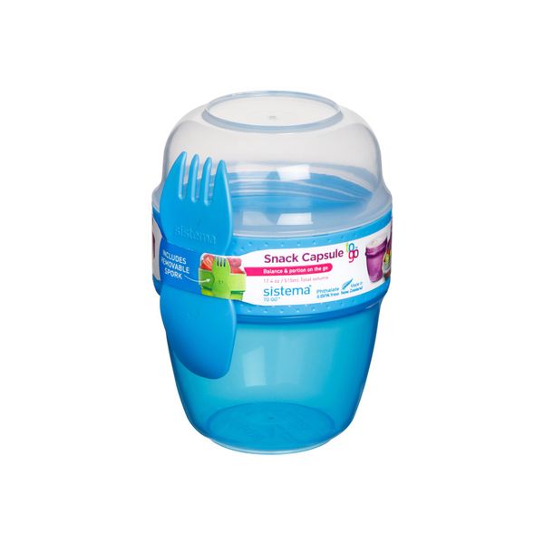 Sistema To Go snackdoos Snack Capsule met lepel/vork 515ml