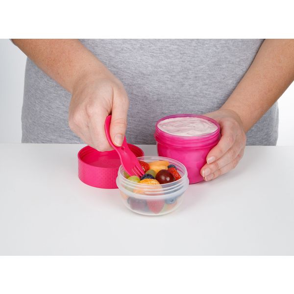 Sistema To Go snackdoos Snack Capsule met lepel/vork 515ml