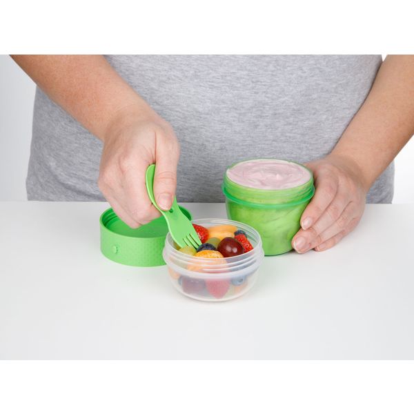 Sistema To Go snackdoos Snack Capsule met lepel/vork 515ml