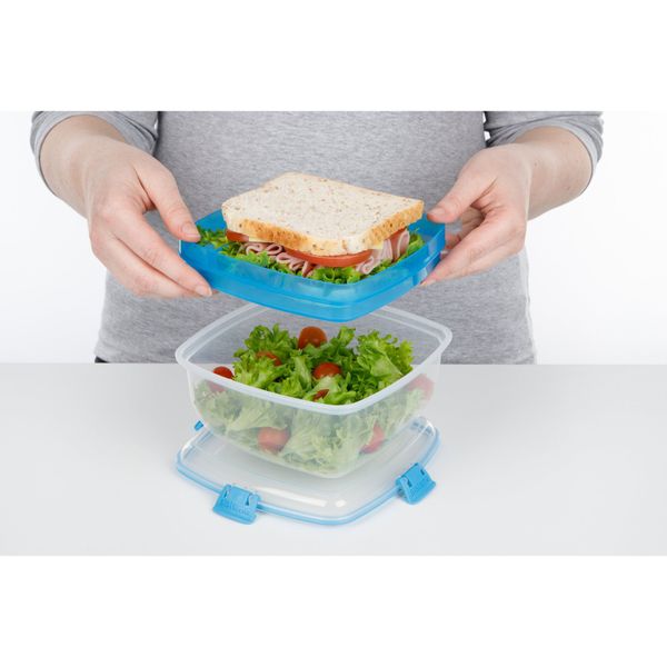 Sistema To Go Salad & Sandwich slakom met boterhamlade 1.63L