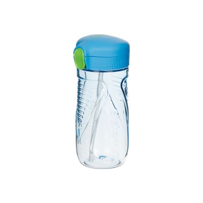 Hydrate bouteille avec paille Tritan Quick Flip bleu 520ml  Sistema