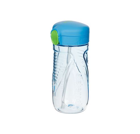 Hydrate bouteille avec paille Tritan Quick Flip bleu 520ml  Sistema