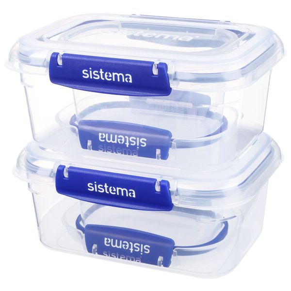 Sistema Klip It + 4-delige set met voorraaddozen 2x 400ml en 2x 1L