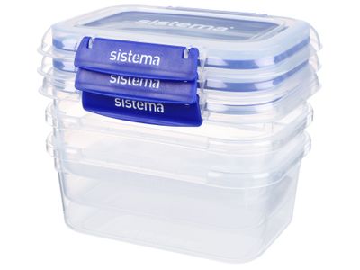 Klip It + set de 3 boîtes de conservation rectangulaire 1L