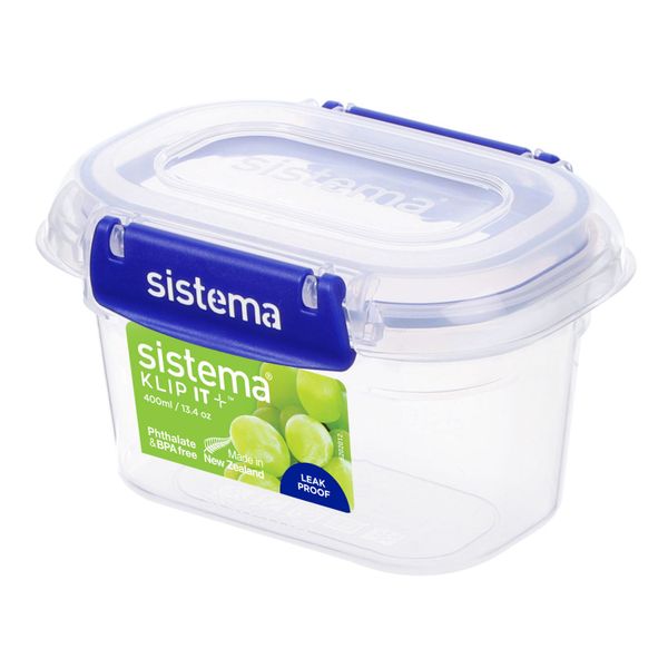 Sistema Klip It + rechthoekige voorraaddoos 400ml