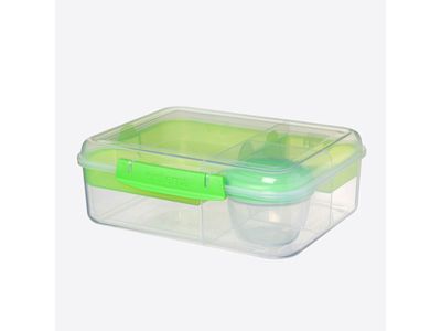 To Go Bento boîte à lunch avec 4 compartiments & pot à yaourt Minty Teal 1.65L