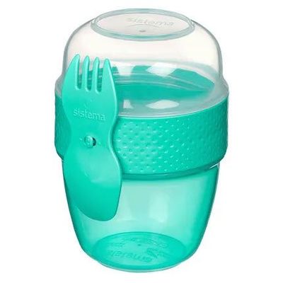 To Go snackdoos Snack Capsule met lepel/vork 515ml 