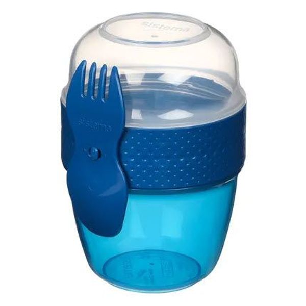 Sistema To Go snackdoos Snack Capsule met lepel/vork 515ml