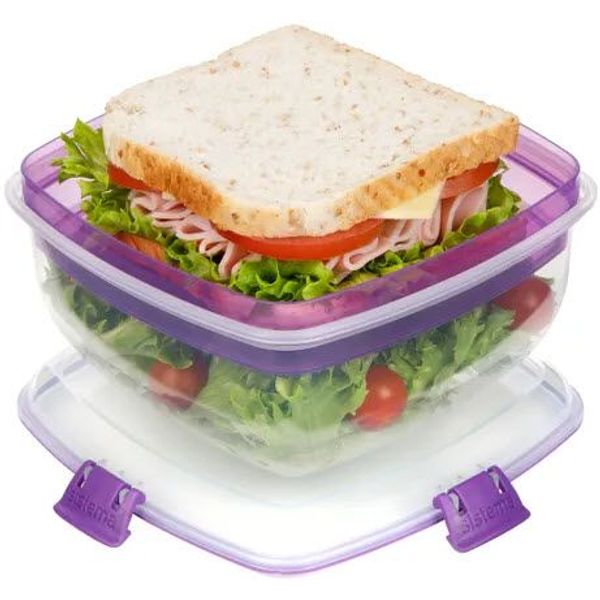 Sistema To Go salad & sandwich slakom met boterhamlade 1.63L