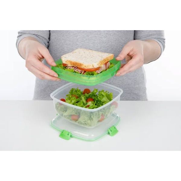 Sistema To Go salad & sandwich slakom met boterhamlade 1.63L