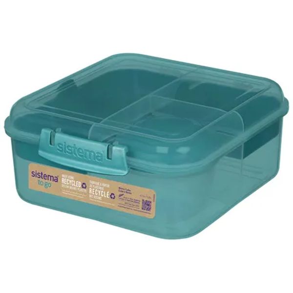 Sistema Ocean Bound Plastic To Go lunchbox Bento Cube 1.25L 