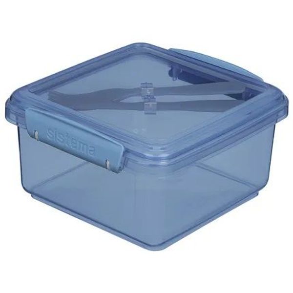 Sistema Ocean Bound Plastic To Go lunchbox met bestek Lunch Plus 1.2L