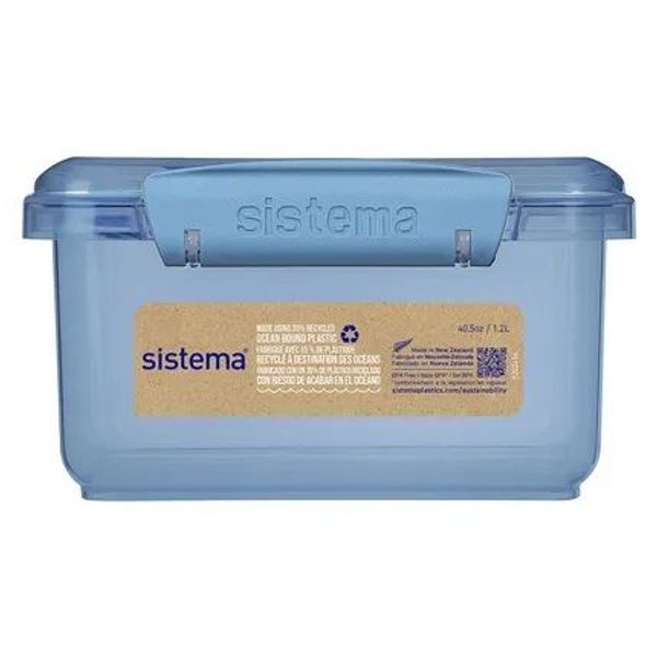 Sistema Ocean Bound Plastic To Go lunchbox met bestek Lunch Plus 1.2L