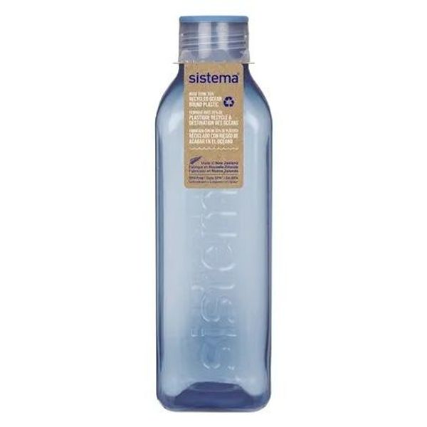 Sistema Ocean Bound Plastic Hydrate vierkante drinkfles Square Bottle 1L 