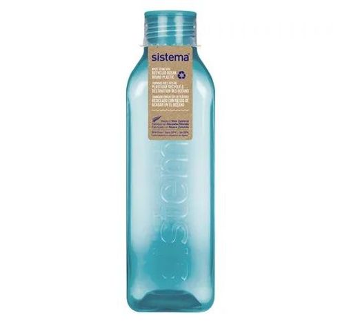 Ocean Bound Plastic Hydrate bouteille carrée Square Bottle 1L   Sistema