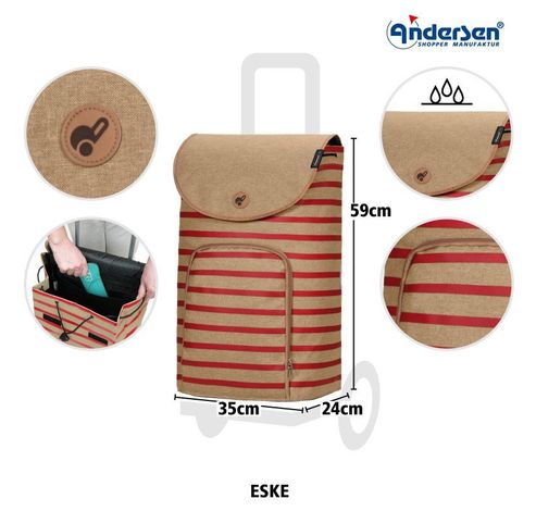 Unus Shopper Fun Eske rot  Andersen Shopper