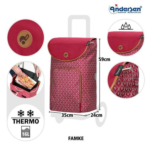 Scala Shopper Plus Famke rot  Andersen Shopper