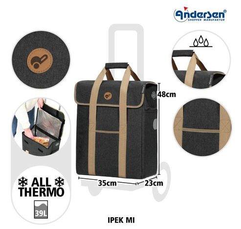 Scala Shopper Plus Ipek Mi schwarz  Andersen Shopper