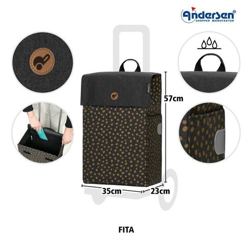 Scala Shopper Plus Fita schwarz  Andersen Shopper