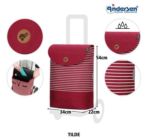 Scala Shopper Plus Tilde rot  Andersen Shopper