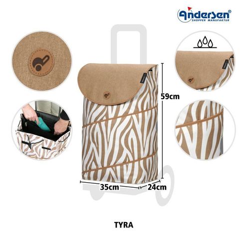 Royal Shopper Tyra zebra  Andersen Shopper