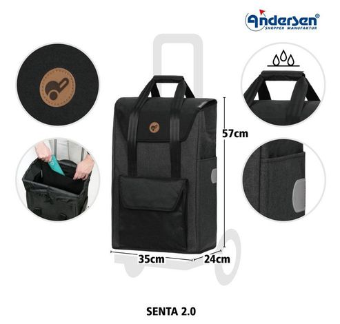 Quattro Shopper Senta 2.0 schwarz  Andersen Shopper