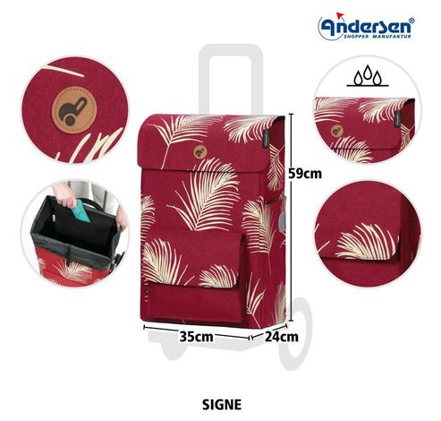 Komfort Shopper Signe rot  Andersen Shopper