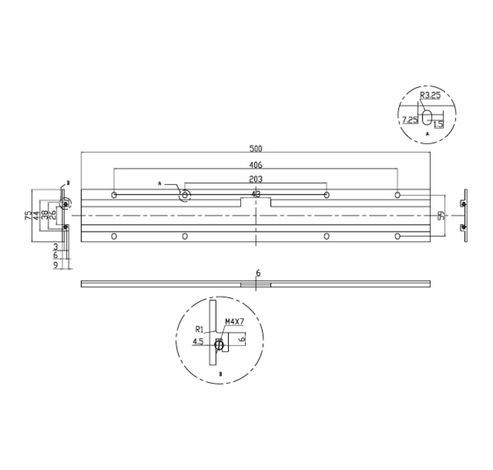 Universal Superslim Wallmount Black Small  Multibrackets