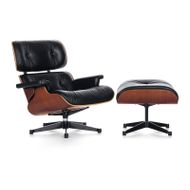 LCH Lounge Chair XL & Ottoman / po.b-d base - cherry shell 