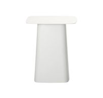 Bour.,Metal Side Table,med.,white/white 