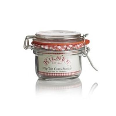 Ronde glazen bokaal met beugelsluiting 125ml  Kilner