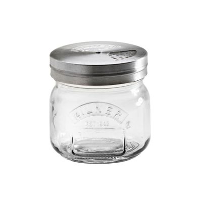 Glazen bokaal met strooideksel 250ml  Kilner