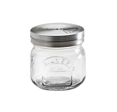 Glazen bokaal met strooideksel 250ml  Kilner