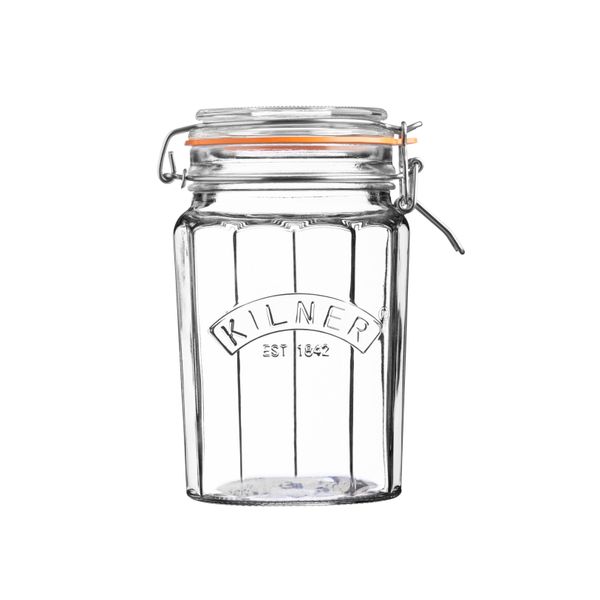 Kilner Gefaceteerde glazen bokaal met beugelsluiting 950ml 