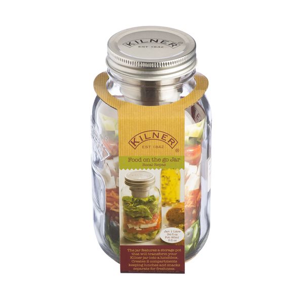 Kilner Glazen voorraadbokaal Food on the go 1L