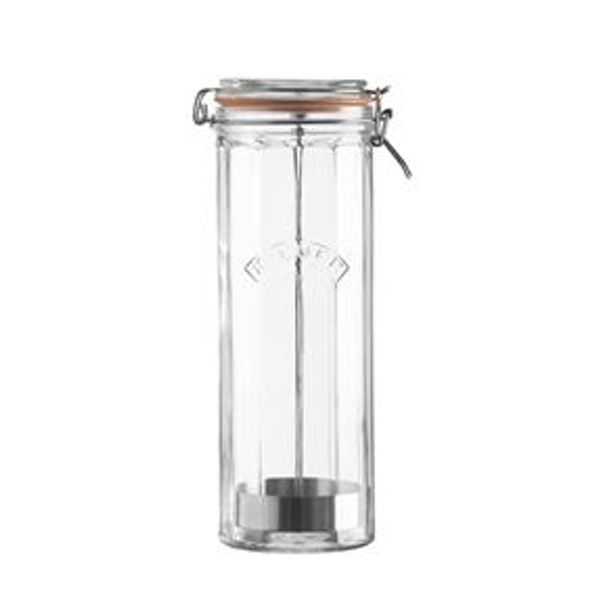 Kilner Gefaceteerde glazen bokaal voor spaghetti in cadeauverpakking 2.2L