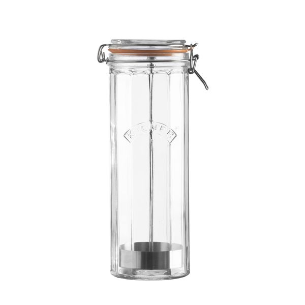 Kilner Gefaceteerde glazen bokaal voor spaghetti in cadeauverpakking 2.2L