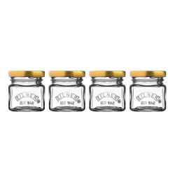 Set van 4 mini voorraadpotjes 55ml 