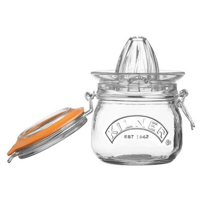 Fruitpers set - glazen voorraadbokaal en pers 500ml  Kilner