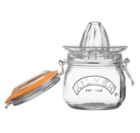 Fruitpers set - glazen voorraadbokaal en pers 500ml  Kilner