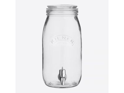 Distributeur de boisson rond avec robinet ds coffret cadeau 3L