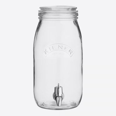 Ronde drankdispenser met kraantje in cadeauverpakking 3L  Kilner