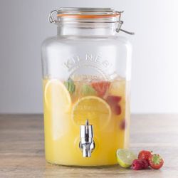 ronde drankdispenser met kraantje in cadeauverpakking 5L  