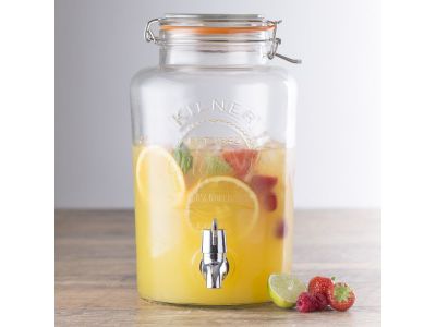 distributeur de boisson rond avec robinet ds coffret cadeau 5L 