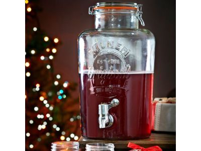 distributeur de boisson rond avec robinet ds coffret cadeau 8L 